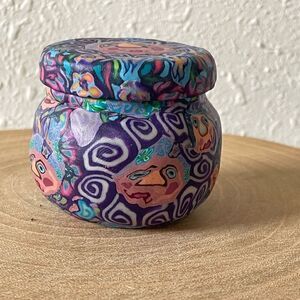 NWOT Homemade Fimo Clay Woman’s Purple Jewelry Case